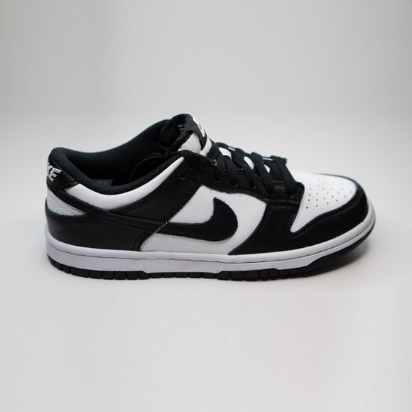 Youth Size 4 - Nike Dunk Low Retro GS Black and White 2021 Kids CW1590-100 - Picture 13 of 15